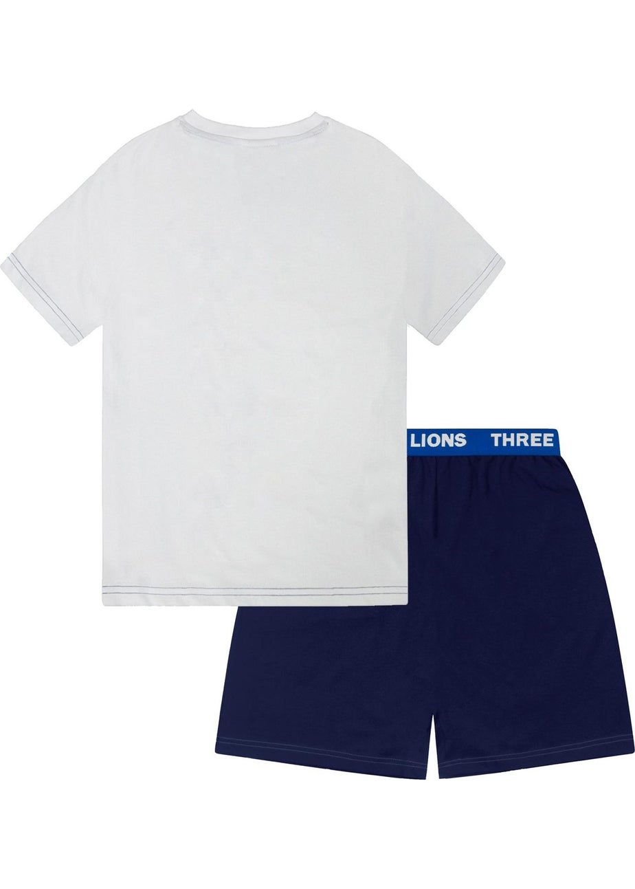 England FA Boys White Short Pyjama Set (6-13yrs)