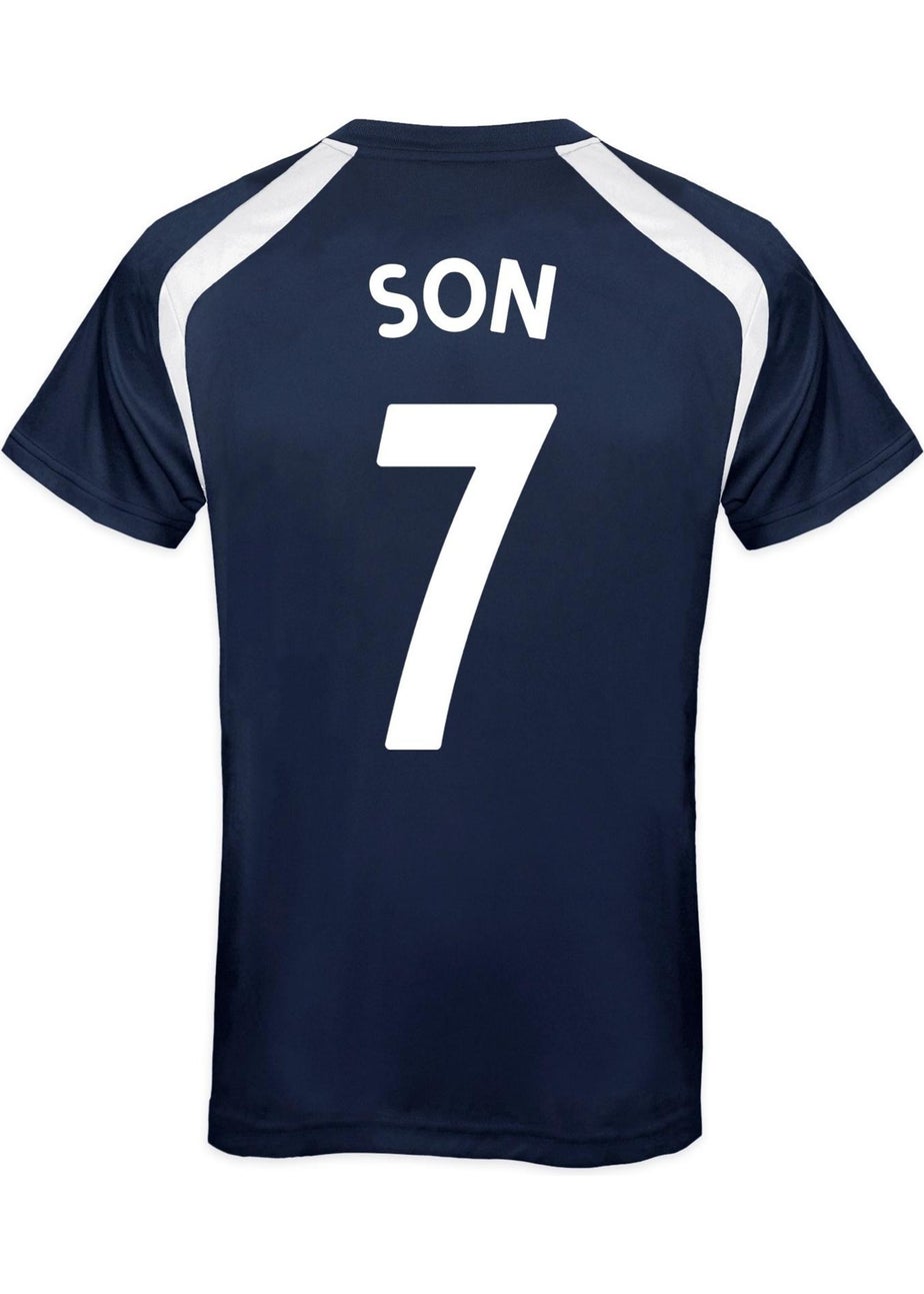 Tottenham Hotspur FC Boys Navy Son 7 T-Shirt (6-13yrs)