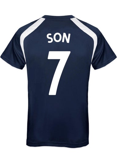 Tottenham Hotspur FC Boys Navy Son 7 T-Shirt (6-13yrs)