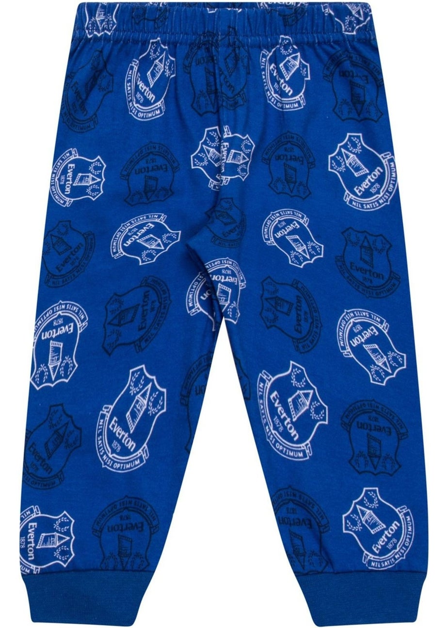 Everton FC Boys Blue Baby Born To Play Long Pyjama Set (0-1yrs)