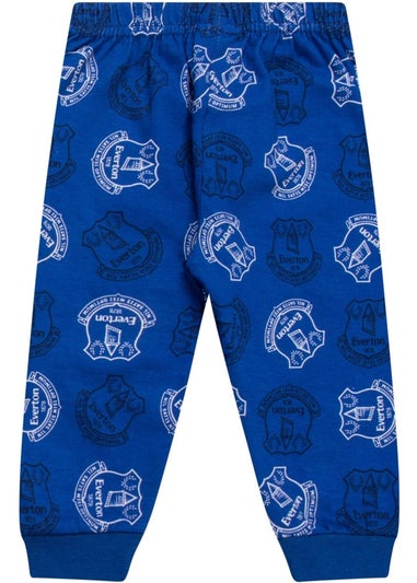 Everton FC Boys Blue Baby Born To Play Long Pyjama Set (0-1yrs)