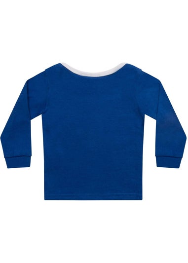 Everton FC Boys Blue Baby Born To Play Long Pyjama Set (0-1yrs)
