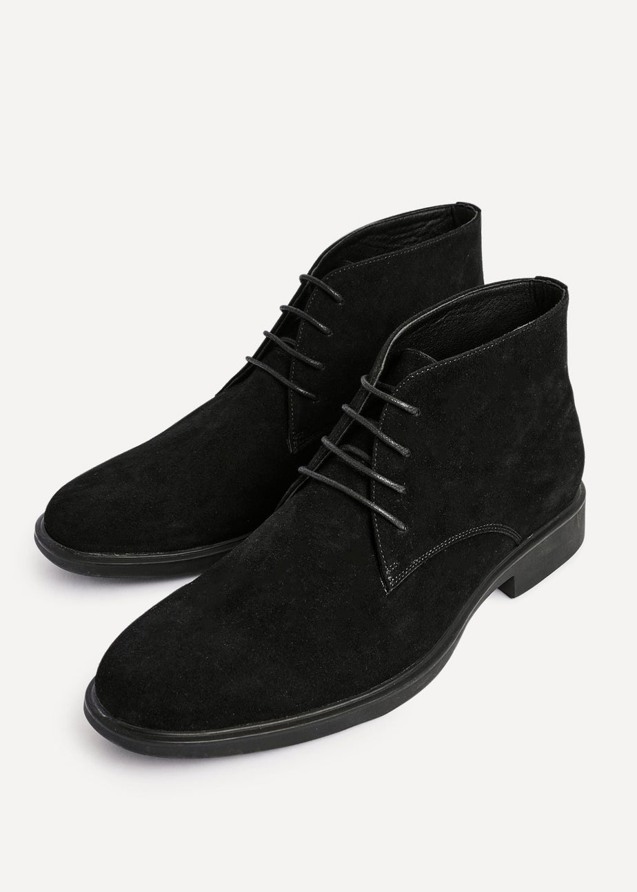 Linzi Francesco Mens Black Suede Chukka Boots