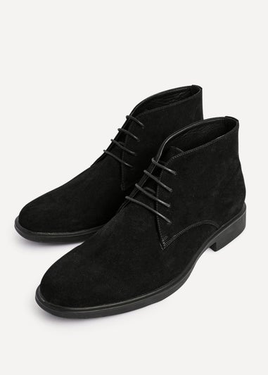 Linzi Francesco Mens Black Suede Chukka Boots