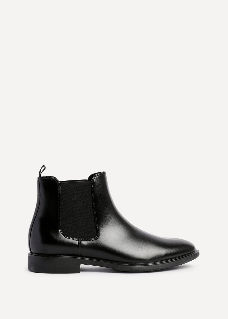 Linzi Antonio Mens Black Faux Leather Chelsea Boots