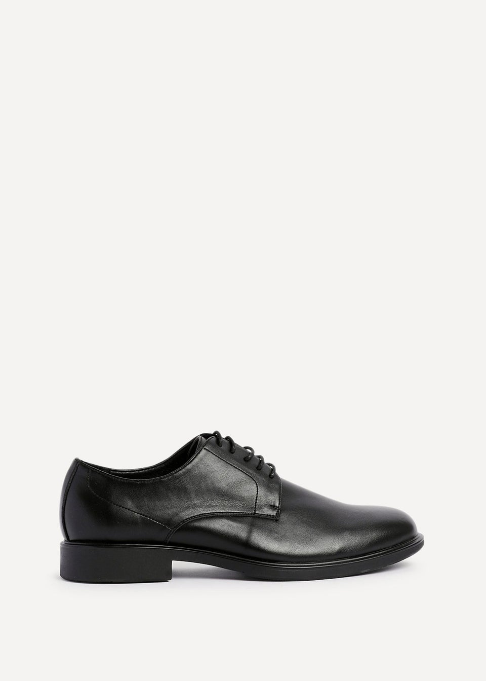 Linzi Angelo Mens Black Faux Leather Lace-Up Shoes