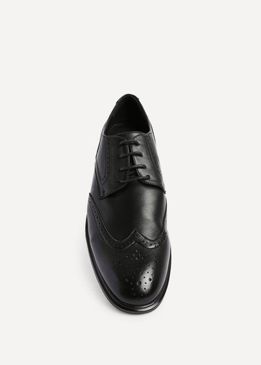 Linzi Marco Mens Black Faux Leather Brogues Shoes