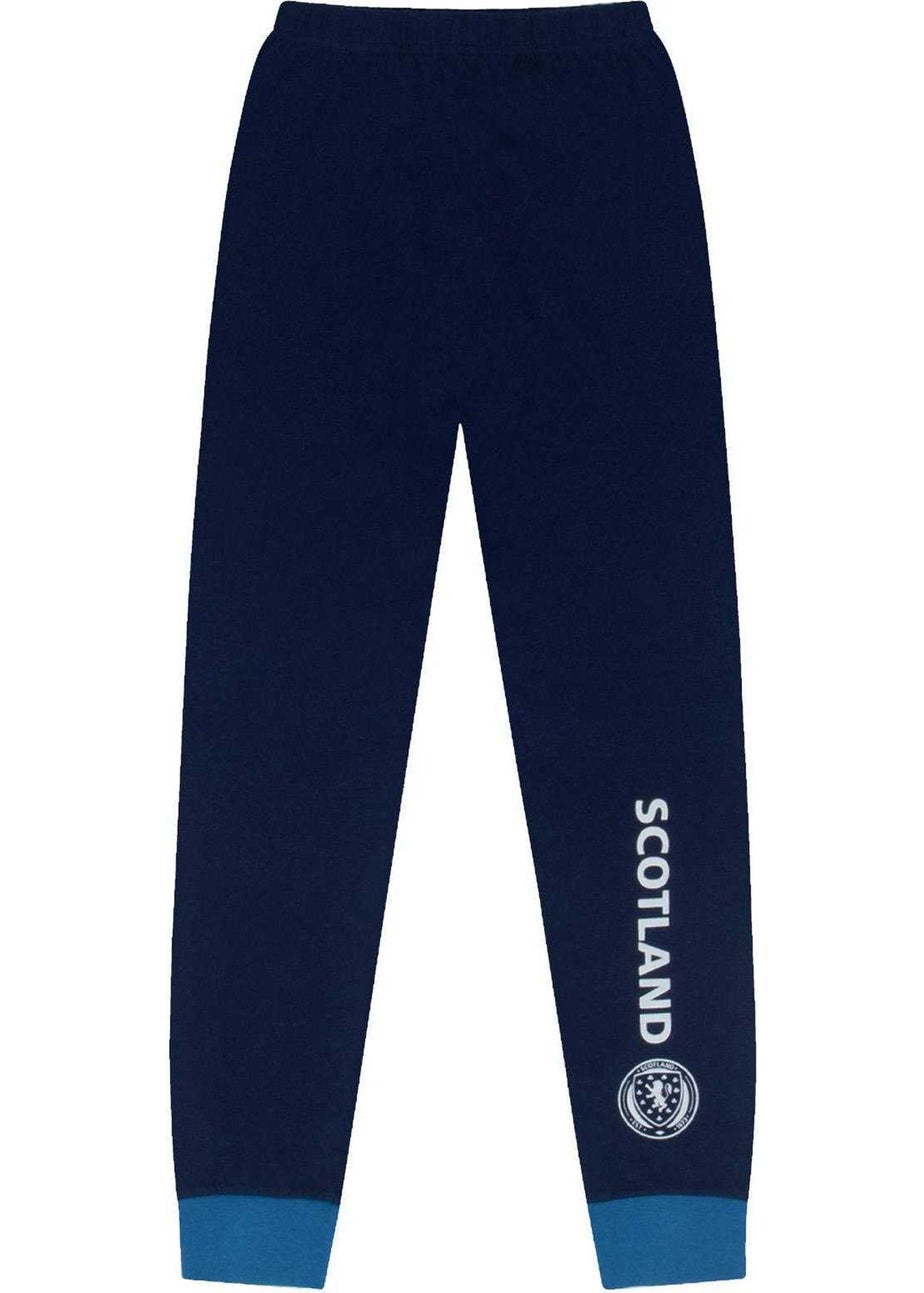 Scotland FA Boys Navy Scottish FA Sublimation Long Pyjama Set (3-14yrs)
