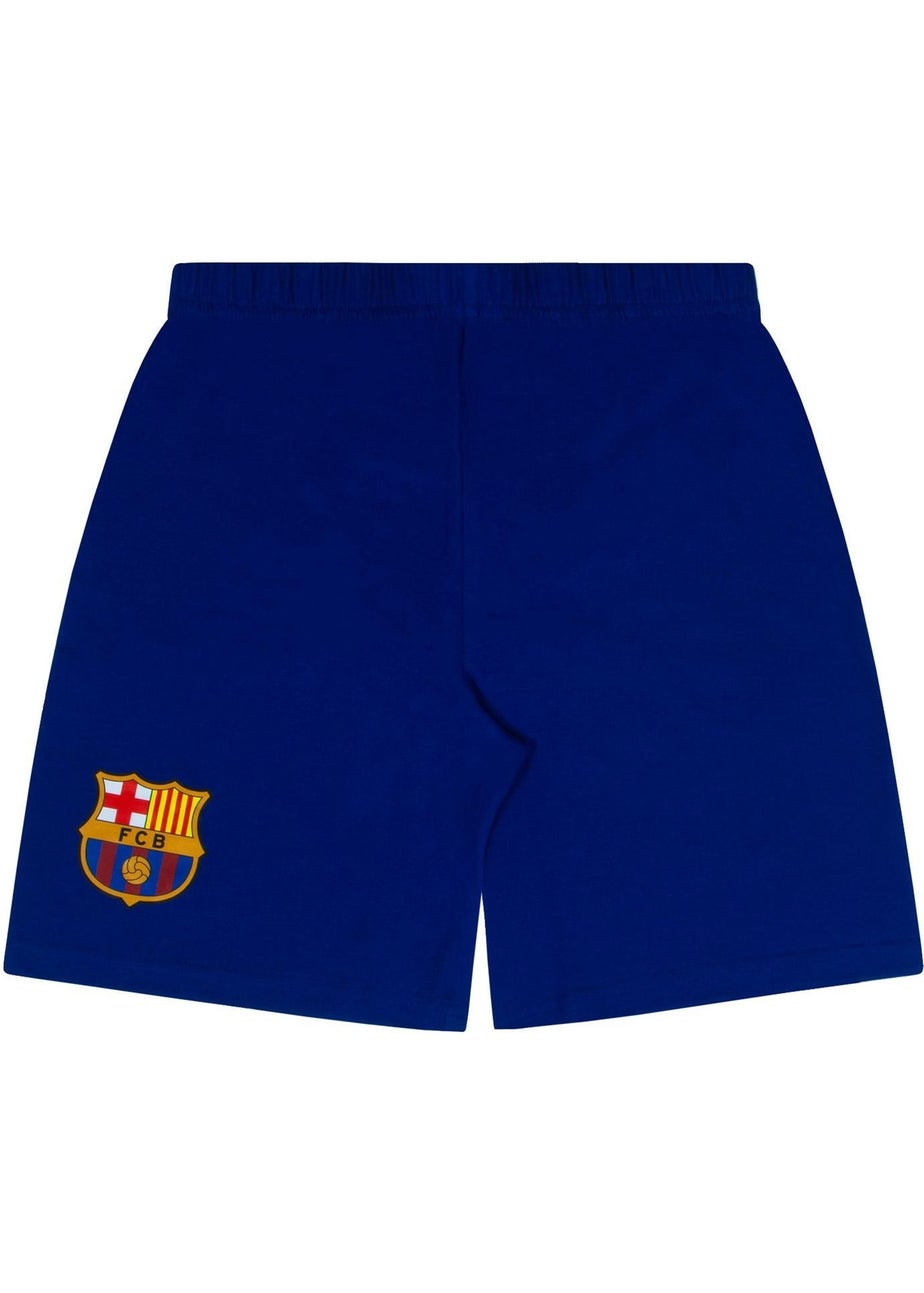 FC Barcelona Boys Dark Blue Short Pyjama Set (2-13yrs)