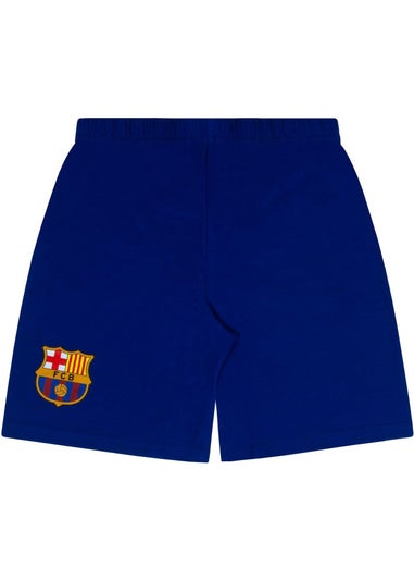 FC Barcelona Boys Dark Blue Short Pyjama Set (2-13yrs)