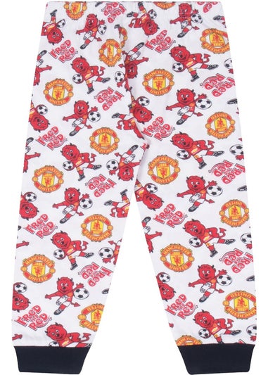 Manchester United FC Boys Red Baby Fred The Red Long Pyjama Set (0-1yrs)