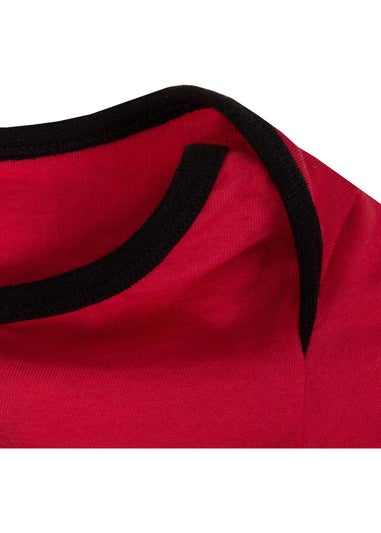 Manchester United FC Boys Red Baby Born To Play Long Pyjama Set (0-1yrs)