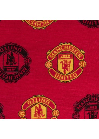 Manchester United FC Boys Red Baby Born To Play Long Pyjama Set (0-1yrs)