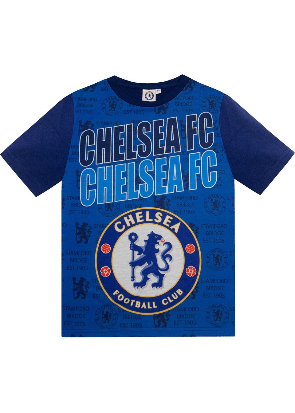 Chelsea Boys Blue FC Short Pyjama Set (4-13yrs)