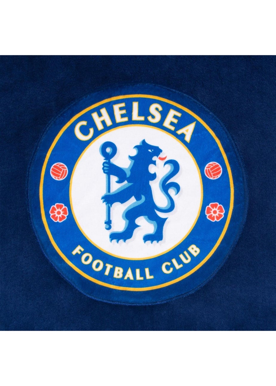 Chelsea Blue FC Kids Crest Oversized Blanket Hoodie (6-14yrs)