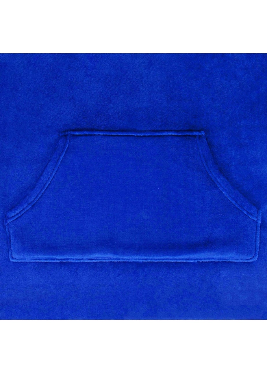 FC Barcelona Blue Kids Crest Oversized Blanket Hoodie (6-14yrs)