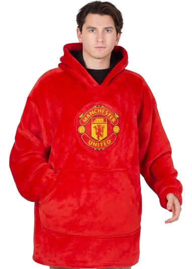 Manchester United FC Red Crest Oversized Blanket Hoodie