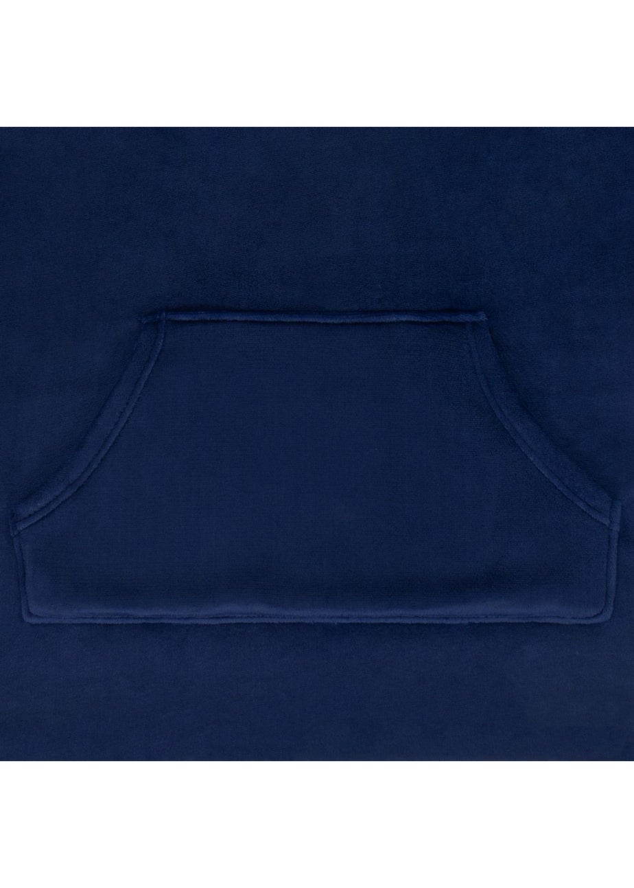 Manchester City FC Navy Crest Oversized Blanket Hoodie