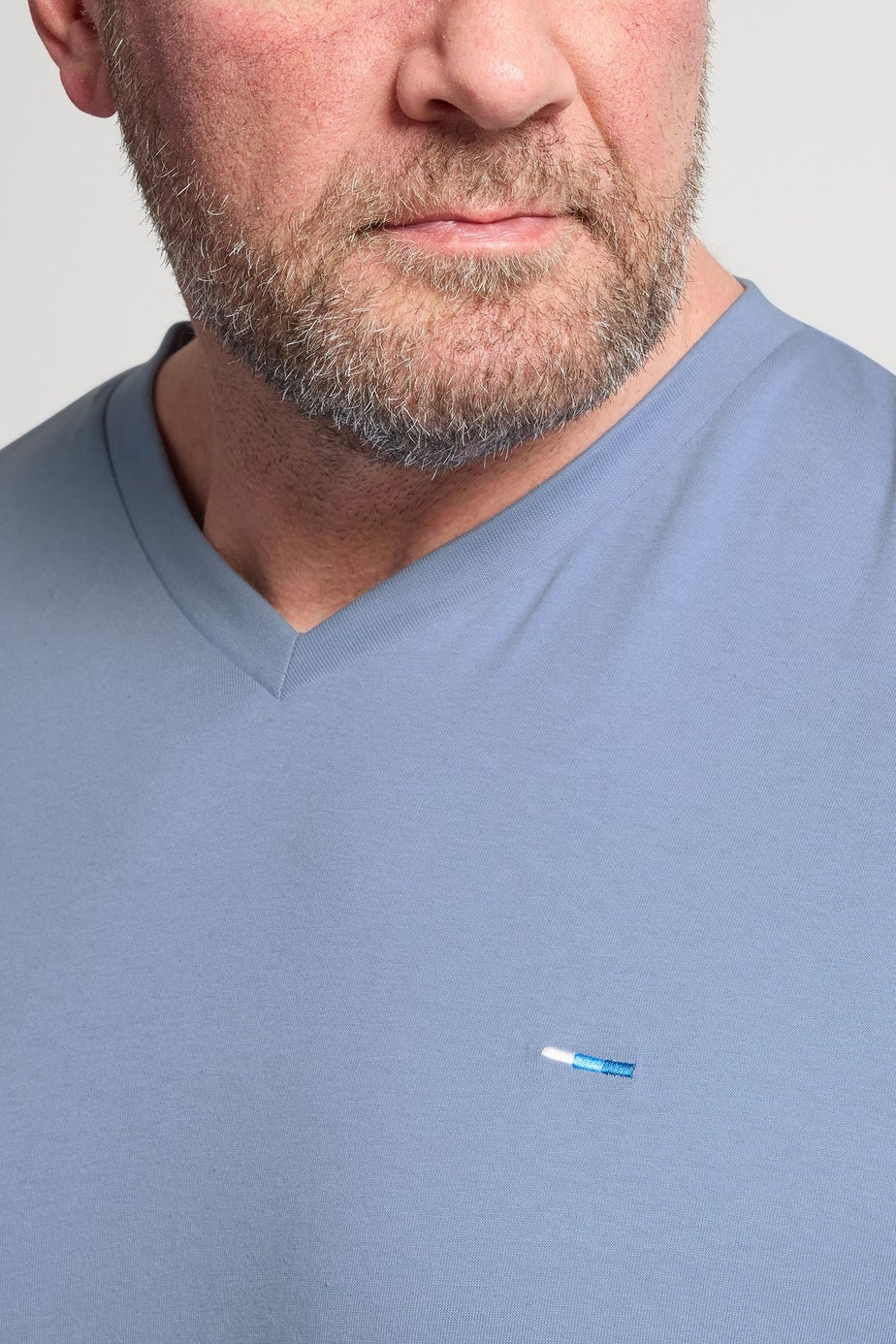 BadRhino Navy Blue 5 Pack V-Neck T-Shirts