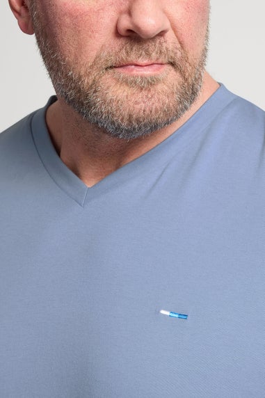 BadRhino Navy Blue 5 Pack V-Neck T-Shirts