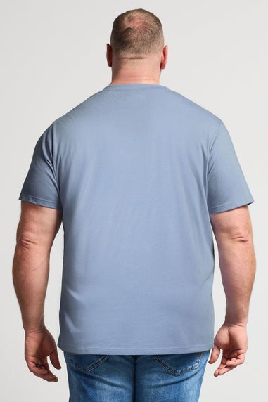 BadRhino Navy Blue 5 Pack V-Neck T-Shirts