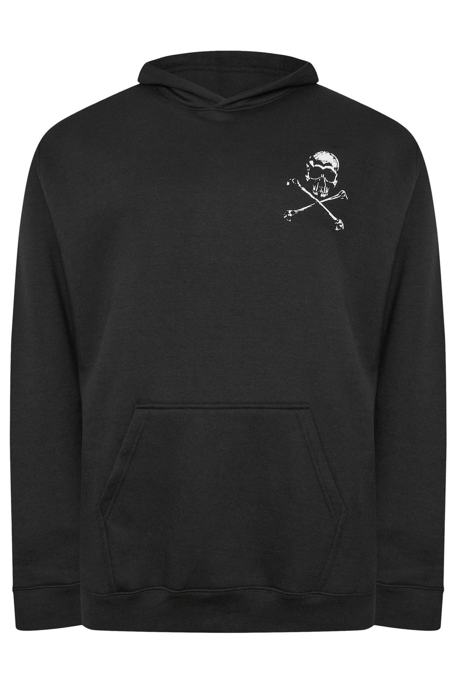 BadRhino Black Skull Graphic Hoodie