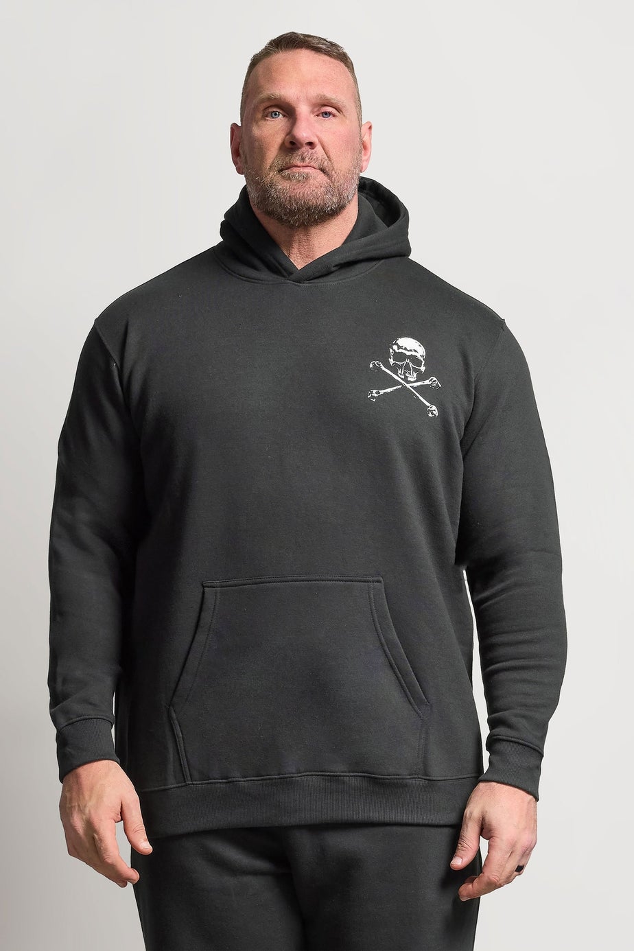 BadRhino Black Skull Graphic Hoodie