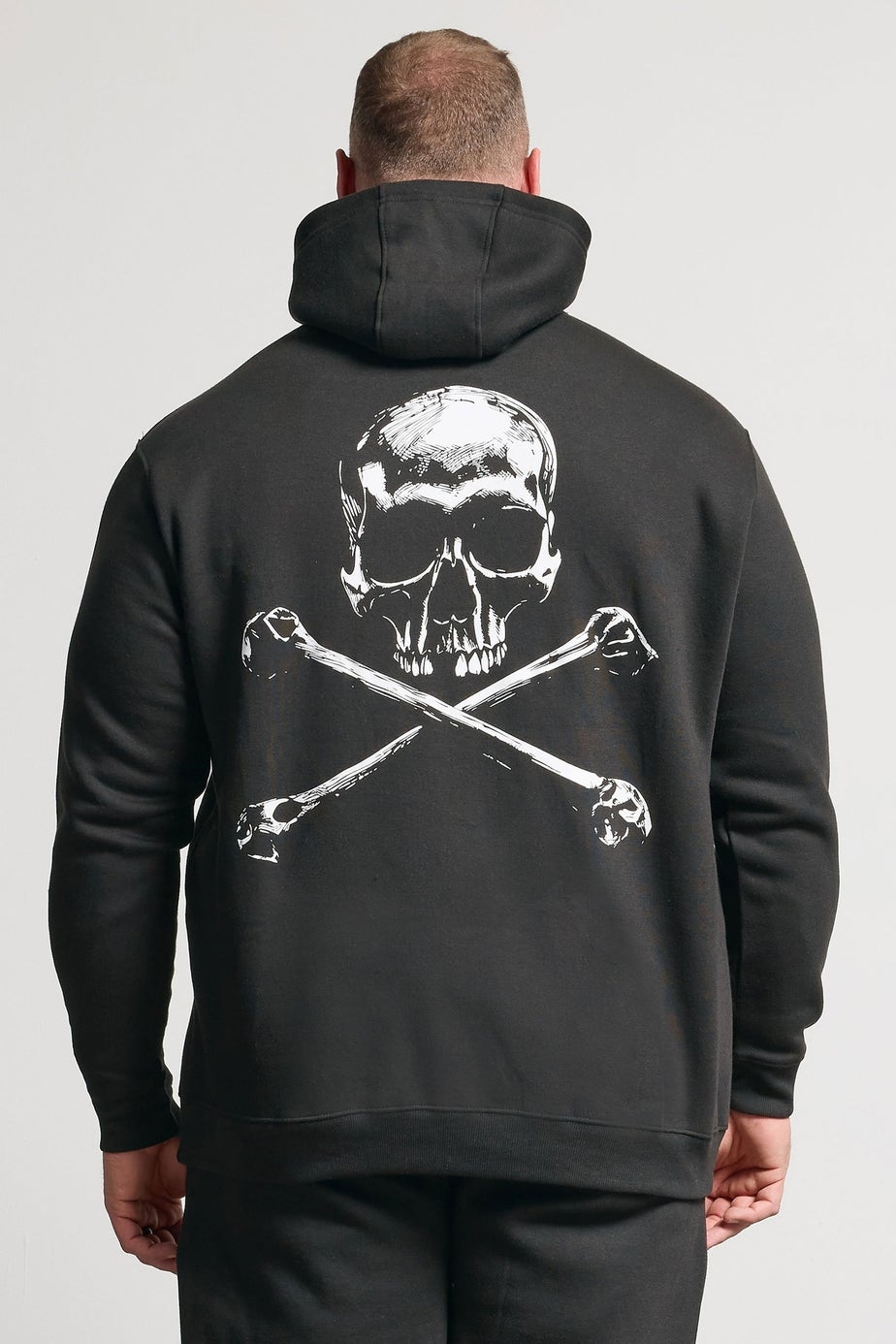 BadRhino Black Skull Graphic Hoodie
