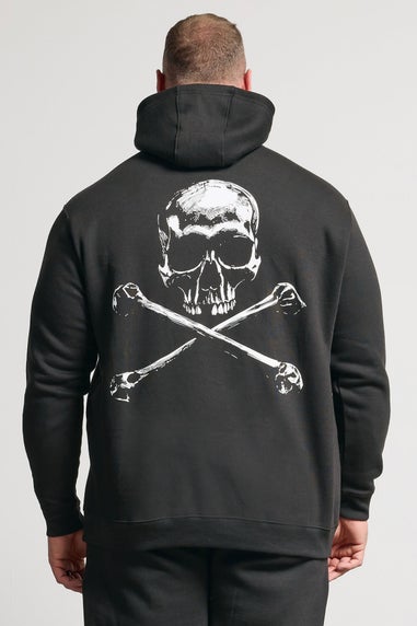 BadRhino Black Skull Graphic Hoodie