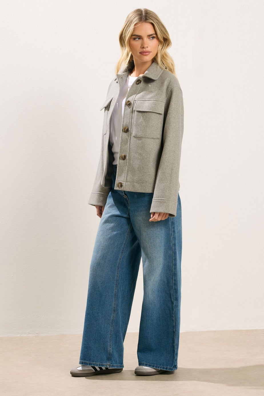 PixieGirl Petite Natural Brown Brushed Jacket