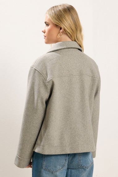 PixieGirl Petite Natural Brown Brushed Jacket