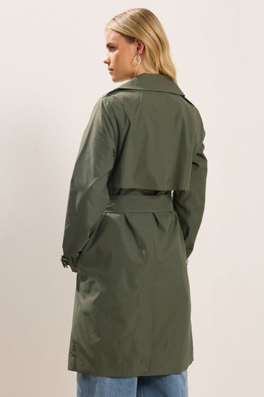 PixieGirl Petite Khaki Green Trench Coat