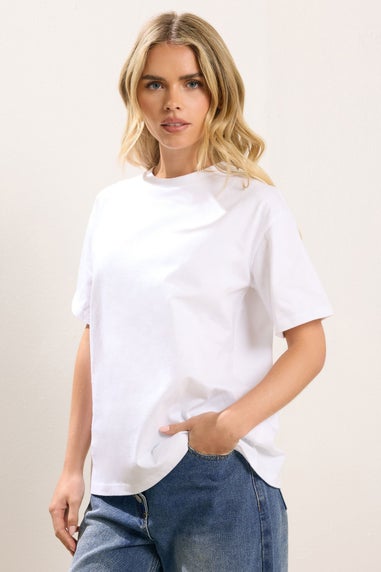 PixieGirl Petite 2 Pack Black & White Oversized T-Shirts