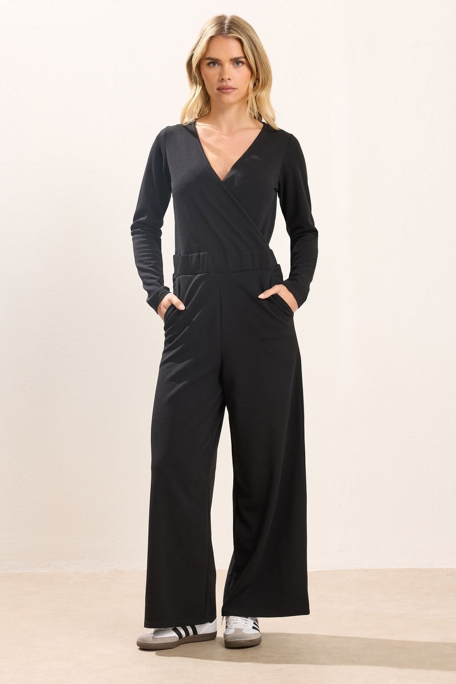 PixieGirl Petite Black Wide Leg Jumpsuit