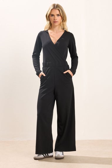 PixieGirl Petite Black Wide Leg Jumpsuit