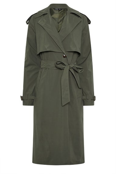 Long Tall Sally Khaki Green Trench Coat