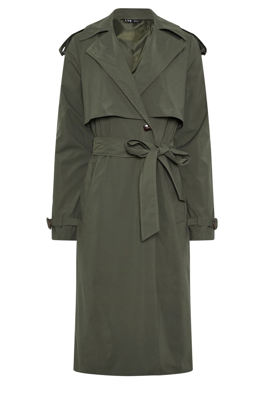 Long Tall Sally Khaki Green Trench Coat