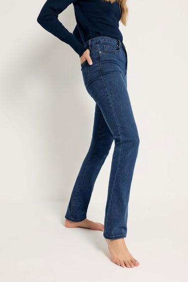 Long Tall Sally Dark Blue Stretch Straight Leg Jeans