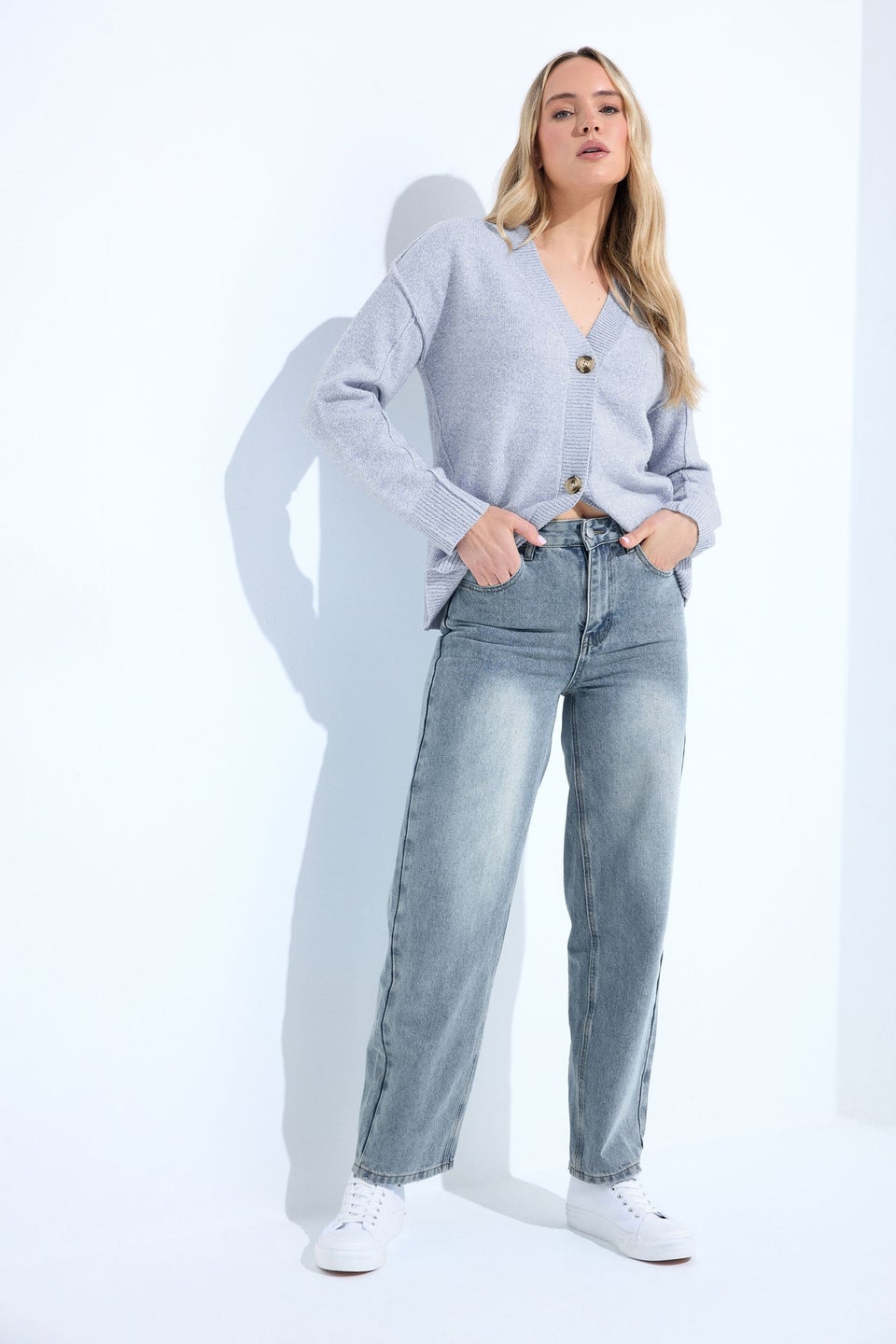 Long Tall Sally Light Blue Wash Carrot Jeans
