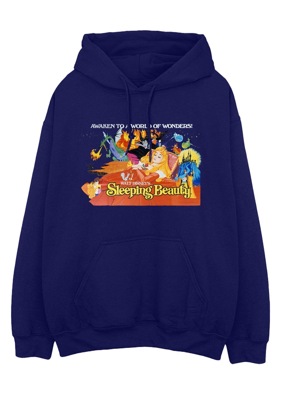 Disney Sleeping Beauty Poster Navy Blue Graphic Hoodie