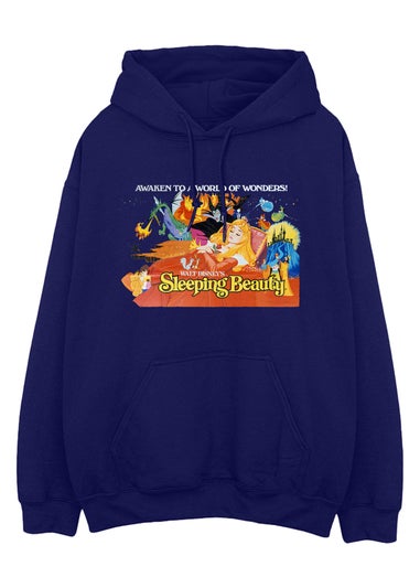 Disney Sleeping Beauty Poster Navy Blue Graphic Hoodie