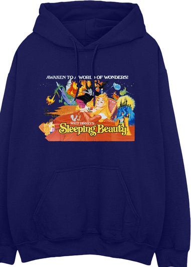 Disney Sleeping Beauty Poster Navy Blue Graphic Hoodie