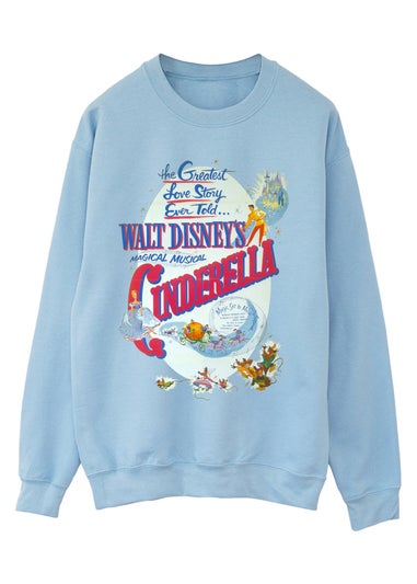 Disney Cinderella Poster Baby Blue Graphic Sweatshirt
