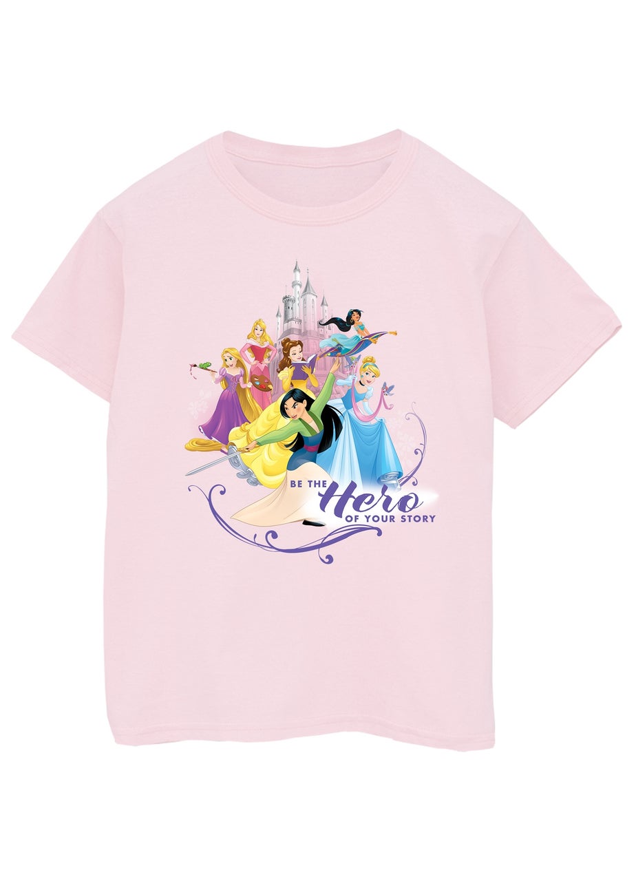 Disney Princess Hero Girls Pink Graphic T-Shirt (3-13 Years)