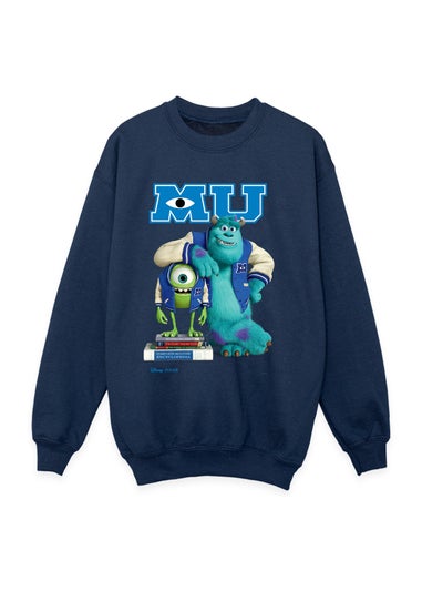 Ada & Ted Disney Monsters Inc Book Day Boys Navy Blue Graphic Sweatshirt (3-13 Years)