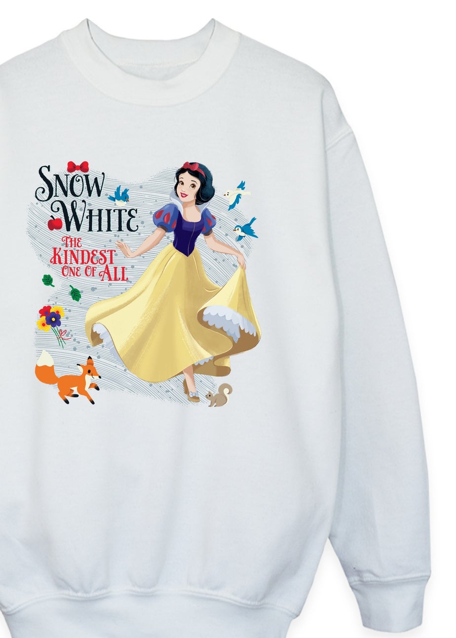 Ada & Ted Disney Snow White Kindest Girls White Graphic Sweatshirt (3-13 Years)