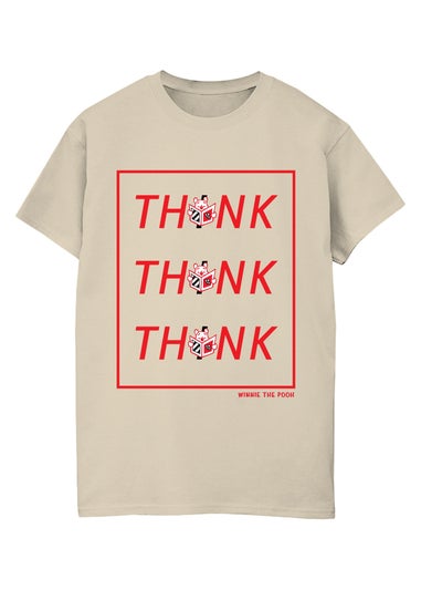 Disney Winnie The Pooh Think Sand Graphic Boyfriend Fit T-Shirt