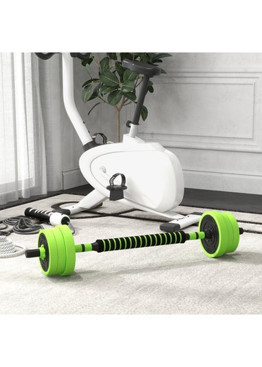 SPORTNOW Weight Dumbbells Set, Barbell, Kettlebell, Push Up Stand, 40kg