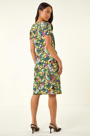 Roman Multi Petite Floral Print Pocket Dress