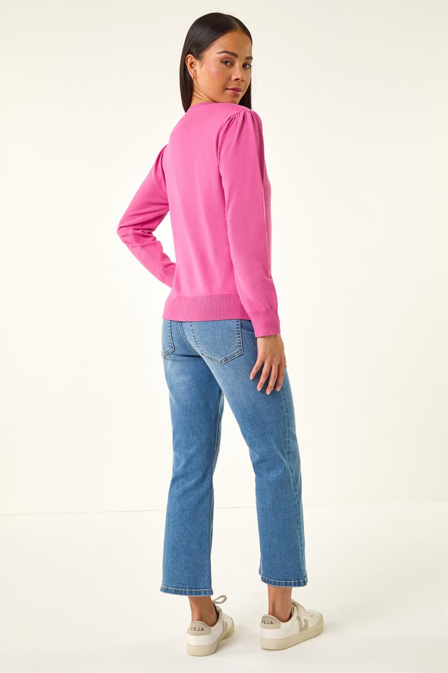 Roman Pink Petite Classic Crew Neck Jumper